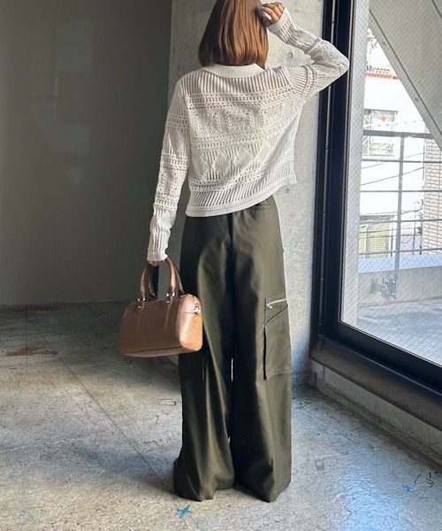 PAGEBOY（ページボーイ） スラックス パンツ デカポケZIPスラックス