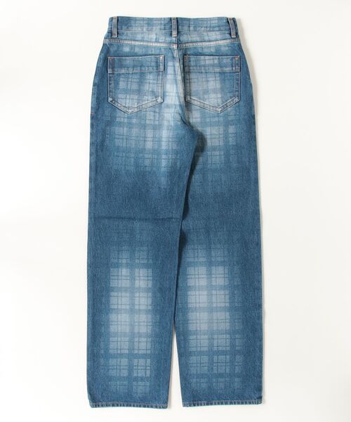 ジーンズ デニム デニムパンツ 12.5oz ユーズドチェック デニムパンツ レディースの画像
