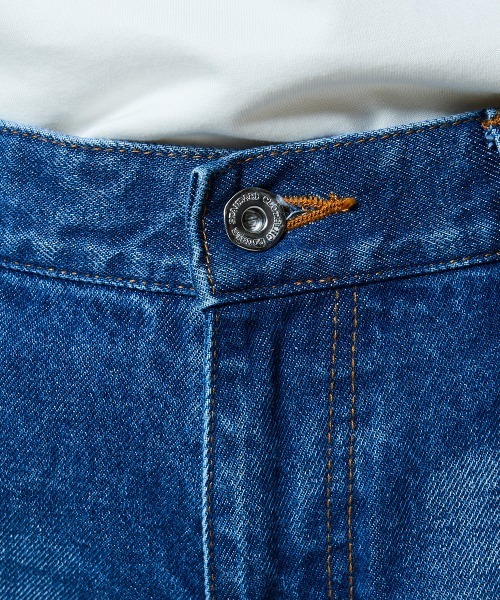 ジーンズ デニム デニムパンツ 12.5oz ユーズドチェック デニムパンツ レディースの画像