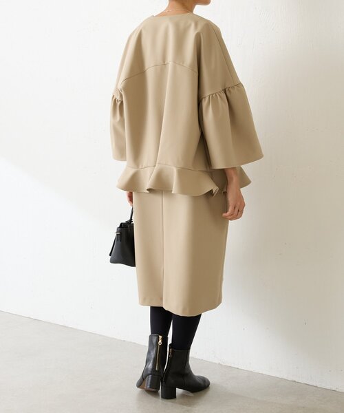 LIVETART（リヴェタート） コート アウター 「LIVETART」裾フリル