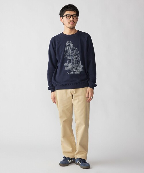 SHIPS（シップス） トレーナー スウェット SHIPS: ドッグ プリント