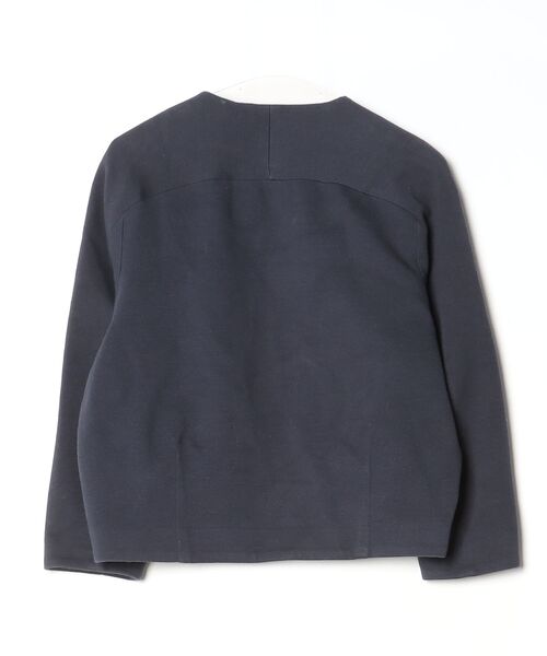 Ballsey ネイビー ノーカラージャケット 36サイズ Ballsey（ボールジィ） ノーカラージャケット 36 ネイビー レディース