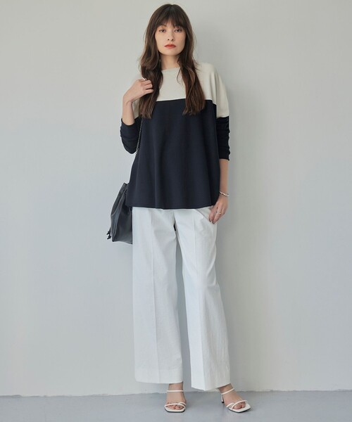 「ICB」 長袖ニット SMALL ネイビー レディース