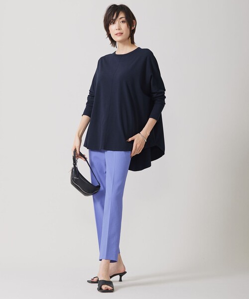 「ICB」 長袖ニット SMALL ネイビー レディース