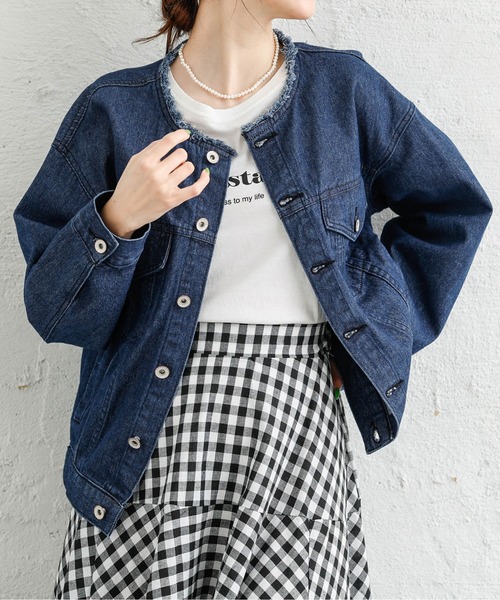 「SUGAR BISKET」 デニムジャケット M ブラック レディース_画像6