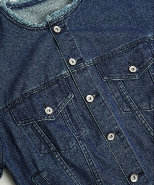 「SUGAR BISKET」 デニムジャケット M ブラック レディース_画像8