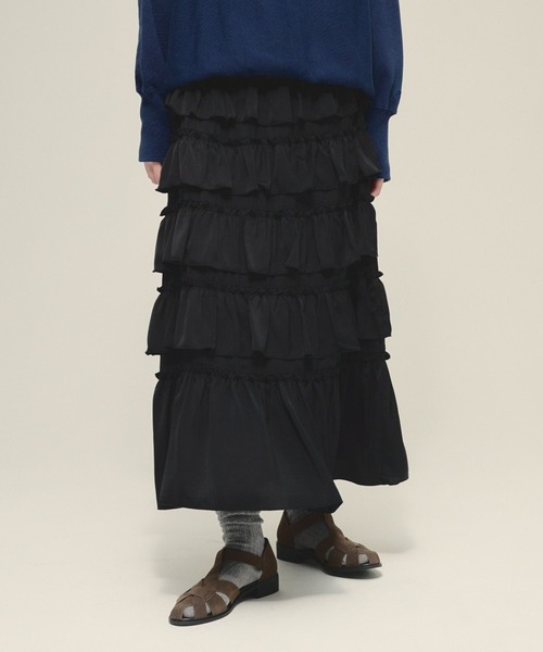 スカート 「eL」Frill Narrow Skirt/645553 : ZOZOTOWN Yahoo!店