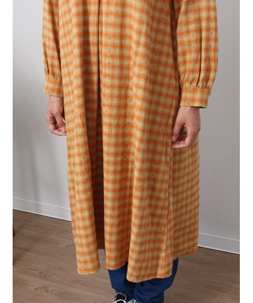 「MB mint breeze」 長袖ワンピース 5L ネイビー レディース_画像8