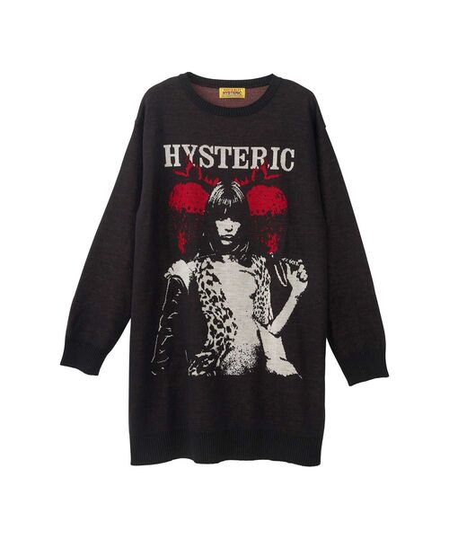 ■a455 HYSTERIC GLAMOUR【ヒステリックグラマー】ニットワンピ HYSTERIC GLAMOUR（ヒステリックグラマー） ニットワンピース FREE