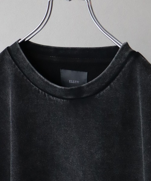「ELLUV」 長袖Tシャツ L ブラック メンズ_画像3