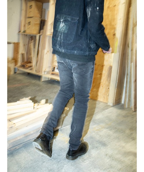 ジーンズ Nudie Jeans/ヌーディージーンズ Tight Terry / タイトフィットデニム / Black Blizzardの画像