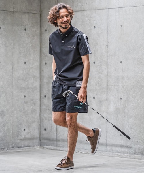 シャツ mhs2559-nylon x knit line polo shirt ポロシャツ(1M26N030) メンズ | 1minute 1second | 13