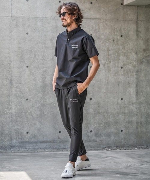 シャツ mhs2559-nylon x knit line polo shirt ポロシャツ(1M26N030) メンズ | 1minute 1second | 18