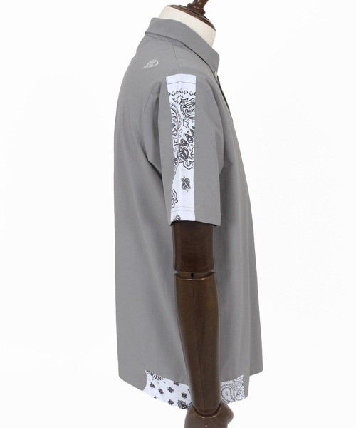 シャツ mhs2559-nylon x knit line polo shirt ポロシャツ(1M26N030) メンズ | 1minute 1second | 20