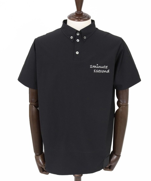 シャツ mhs2559-nylon x knit line polo shirt ポロシャツ(1M26N030) メンズ | 1minute 1second | 21