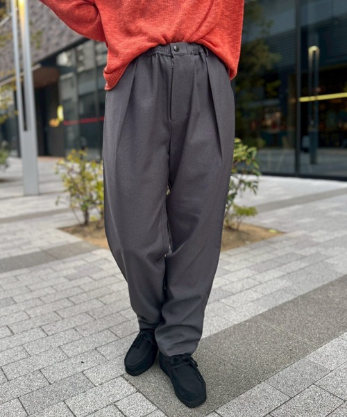 SOGLIA（ソリア） スラックス パンツ RELAXING MELANGE PANTS