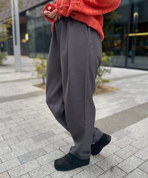 SOGLIA（ソリア） スラックス パンツ RELAXING MELANGE PANTS