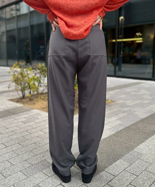 SOGLIA（ソリア） スラックス パンツ RELAXING MELANGE PANTS