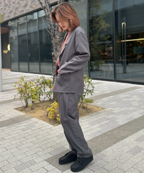SOGLIA（ソリア） スラックス パンツ RELAXING MELANGE PANTS