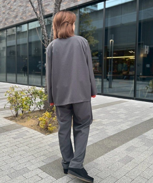 SOGLIA（ソリア） スラックス パンツ RELAXING MELANGE PANTS