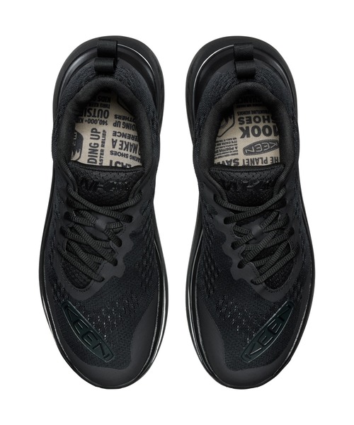 「KEEN」 ローカットスニーカー 27.0cm ブラック×ブラック メンズの画像