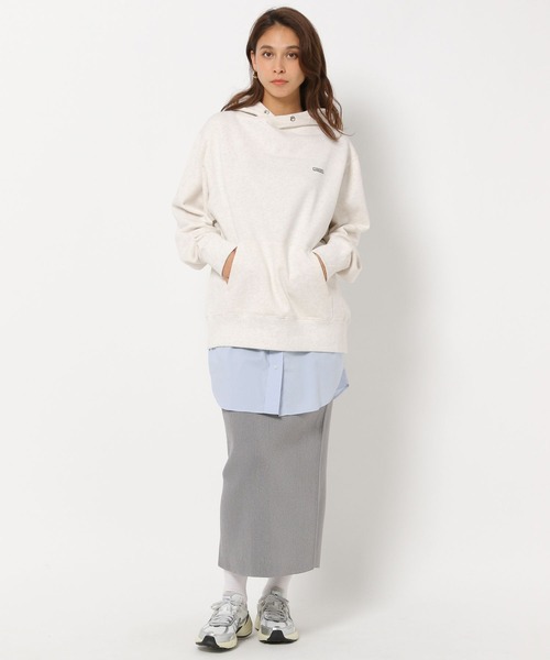 「HEREIAM」 プルオーバーパーカー LARGE ブラック レディース_画像2