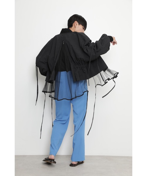 「OKIRAKU」 「ROSE BUD」ブルゾン ONE SIZE カーキ レディース_画像5