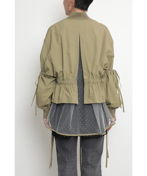 「OKIRAKU」 「ROSE BUD」ブルゾン ONE SIZE カーキ レディース_画像9