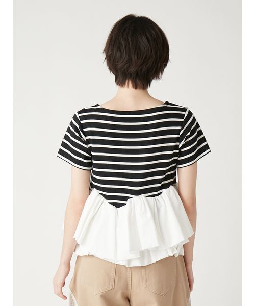 tシャツ 半袖 ペプラムボーダーTシャツ レディース | FURFUR | 07