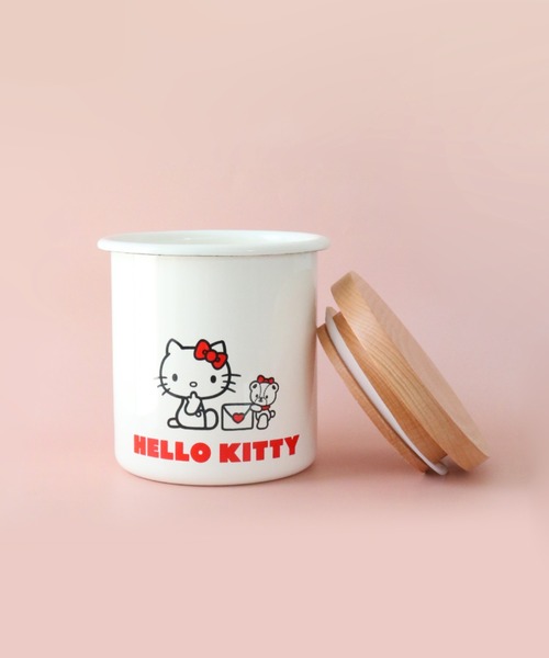 Hello Kitty キャニスター　ハローキティ　ミツバチ　ホーロー　3セット Hello Kitty キャニスター ハローキティ ミツバチ ホーロー 3セット