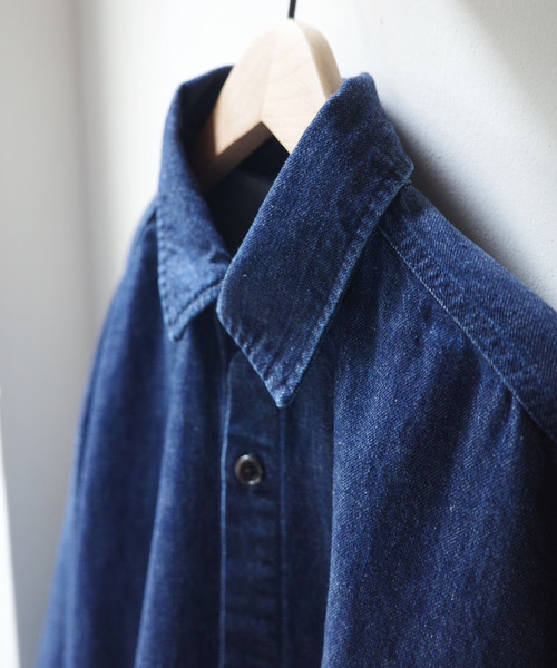 「JOURNAL STANDARD LUXE」 長袖シャツ - ネイビー レディース_画像6
