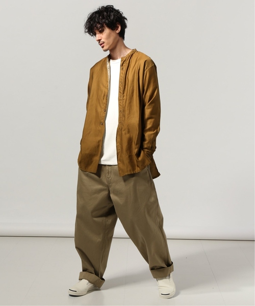 「JOURNAL STANDARD J.S HOMESTEAD」 長袖シャツ MEDIUM ブラウン メンズ_画像2