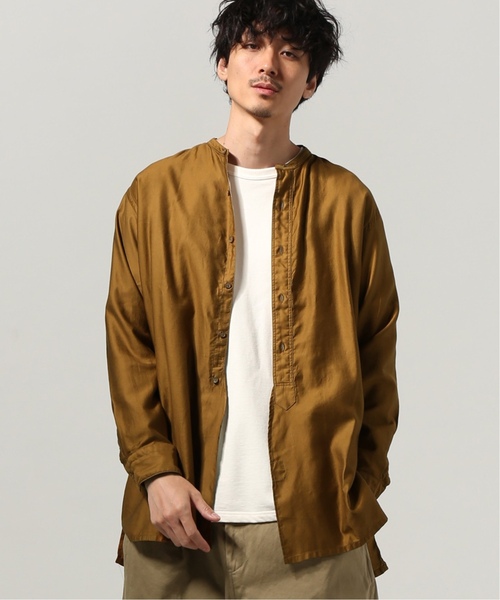 「JOURNAL STANDARD J.S HOMESTEAD」 長袖シャツ MEDIUM ブラウン メンズ_画像7