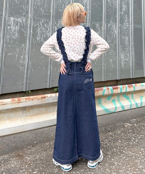 「Alley by w closet」 サロペットスカート FREE ブルー レディース_画像5