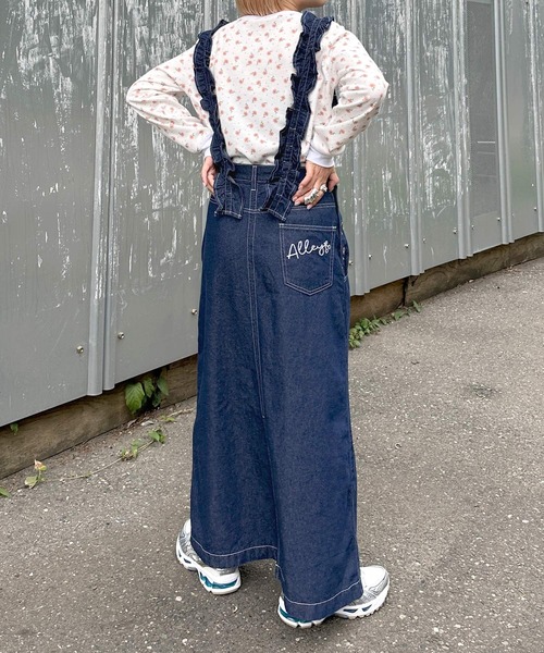 「Alley by w closet」 サロペットスカート FREE ブルー レディース_画像7