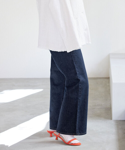 「SLOBE IENA」 デニムパンツ 36 ネイビー レディース_画像8
