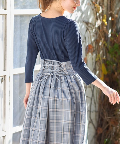 「tocco closet」 ドッキングワンピース M オフホワイト レディース_画像4