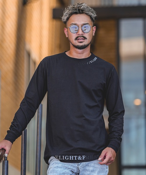 アダムスジャグラー　長袖　ロングスリーブ　Tシャツ　Sサイズ ブラック adamsJUGGLER（アダムスジャグラー） 長袖Tシャツ S ブラック メンズ