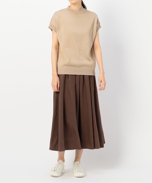「LE GLAZIK」 フレアスカート 36 ブラウン レディース_画像4