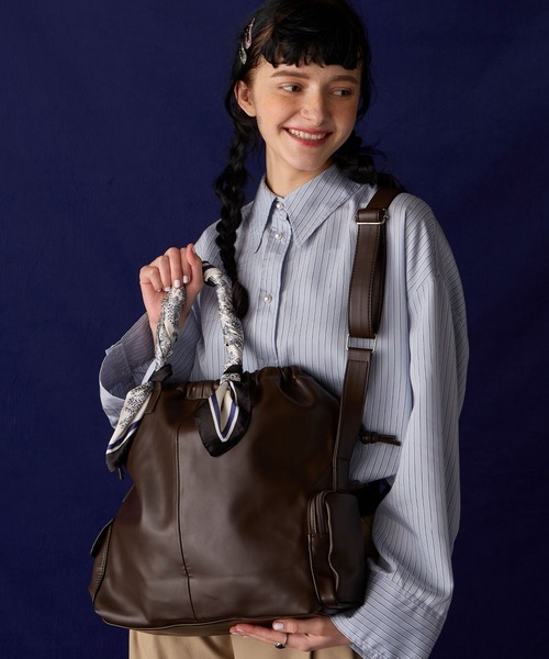 「BONLECILL Marche」 2WAYバッグ FREE ブラウン レディース_画像9
