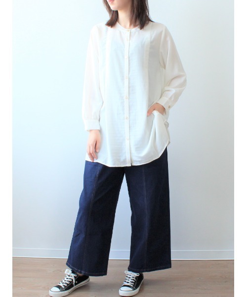 「MB mint breeze」 デニムパンツ LL ブルー レディース_画像5