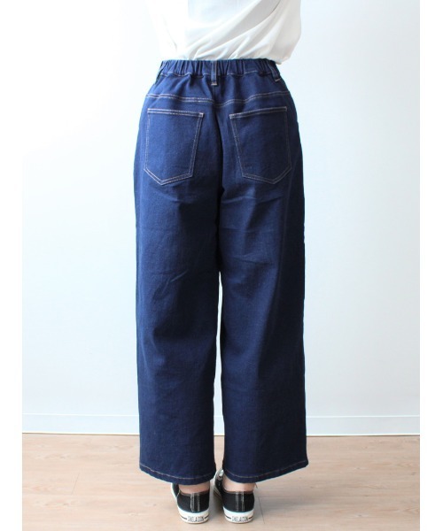 「MB mint breeze」 デニムパンツ LL ブルー レディース_画像8
