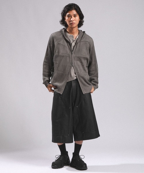 JESSE RIZE 復興 フード付きパーカー XLサイズ RAGEBLUE（レイジブルー） パーカー LOOSE MESH ZIP-UP HOODIE/ルーズ