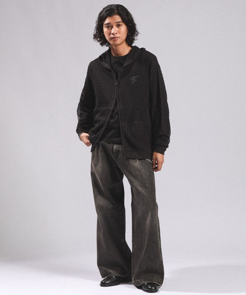 RAGEBLUE（レイジブルー） パーカー LOOSE MESH ZIP-UP HOODIE/ルーズ