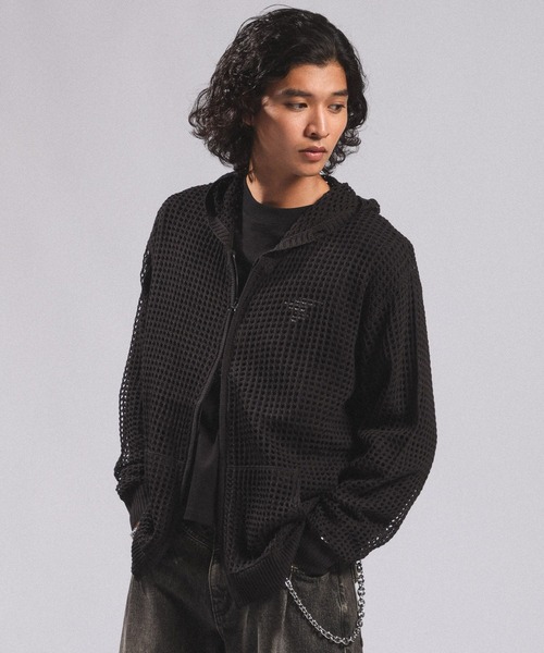RAGEBLUE（レイジブルー） パーカー LOOSE MESH ZIP-UP HOODIE/ルーズ