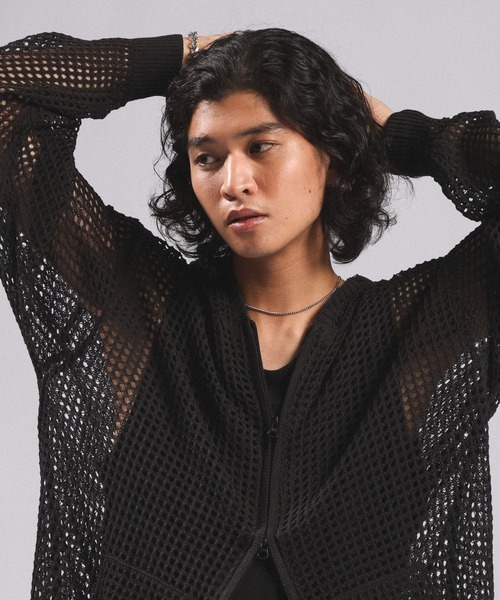 RAGEBLUE（レイジブルー） パーカー LOOSE MESH ZIP-UP HOODIE/ルーズ
