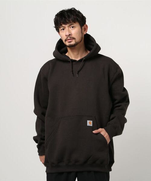 カーハート アームプリント グラフィックロゴ パーカー ビックサイズ 3XL 黒 Carhartt（カーハート） パーカー プルオーバー CARHARTT LOOSE FIT