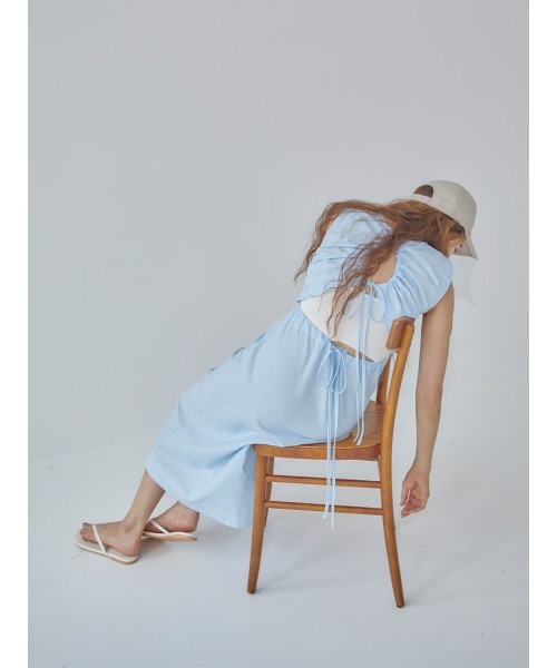 コットン ワンピース back gather tie dress ZOZOTOWN PayPayモール店 - 通販 - PayPayモール になってい