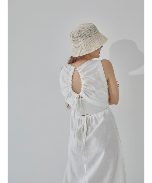 コットン ワンピース back gather tie dress ZOZOTOWN PayPayモール店 - 通販 - PayPayモール になってい