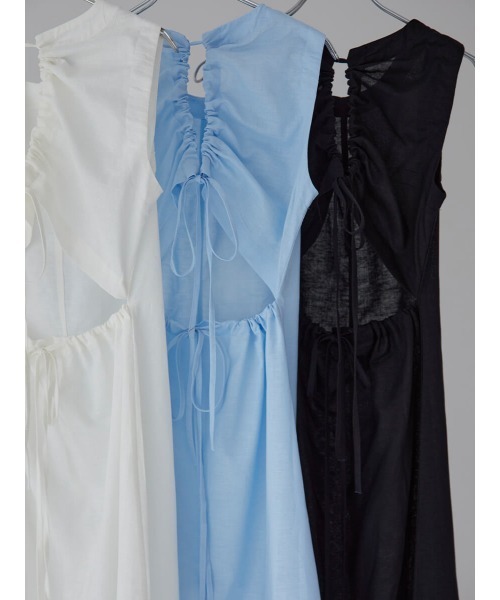 コットン ワンピース back gather tie dress ZOZOTOWN PayPayモール店 - 通販 - PayPayモール になってい